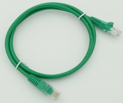 Патч-корд cat5E molded 1м зеленый RJ-45 (m)-RJ-45 (m)