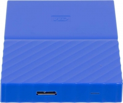 Жесткий диск WD Original USB 3.0 1Tb WDBBEX0010BBL-EEUE My Passport 2.5 синий