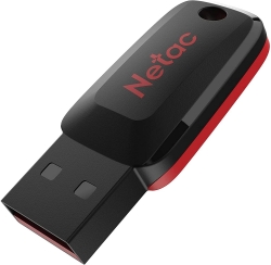 Флеш Диск Netac 32Gb U197 NT03U197N-032G-20BK USB2.0 черный/красный