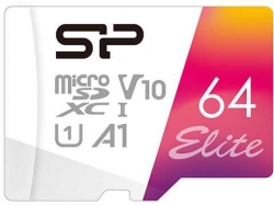 Флеш карта microSDXC 64Gb Class10 Silicon Power SP064GBSTXBV1V20SP Elite + adapter
