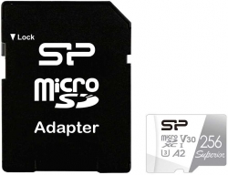 Флеш карта microSDXC 256Gb Class10 Silicon Power SP256GBSTXDA2V20SP Superior + adapter