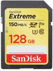 Флеш карта SDXC 128Gb Class10 Sandisk SDSDXV5-128G-GNCIN Extreme