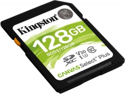 Флеш карта SDXC 128Gb Class10 Kingston SDS2/128GB Canvas Select Plus w/o adapter