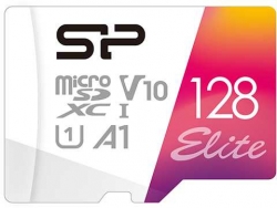 Карта памяти microSDXC 128Gb Class10 Silicon Power SP128GBSTXBV1V20SP Elite + adapter