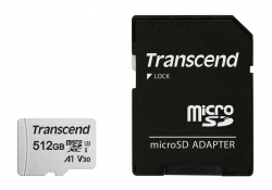 Флеш карта microSDXC 512Gb Class10 Transcend TS512GUSD300S-A 300S + adapter