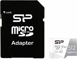 Флеш карта microSDXC 512Gb Class10 Silicon Power SP512GBSTXDA2V20SP Superior + adapter
