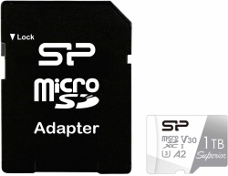 Флеш карта microSDXC 1Tb Class10 Silicon Power SP001TBSTXDA2V20SP Superior + adapter