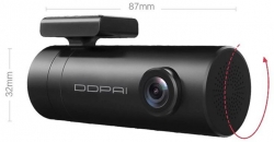 Видеорегистратор Ddpai mini Dash Cam черный 1080x1980 1080i 140гр. Hisilicon Hi3516С