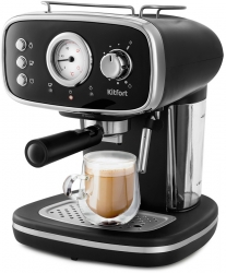 Кофеварка капельная Kitfort КТ-736 1100Вт черный/серебристый