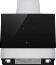 Вытяжка каминная LG HCEZ2427B черный/нержавеющая сталь управление: сенсорное (1 мотор)