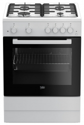 Плита Газовая Beko FSGT62110GWO белый/черный