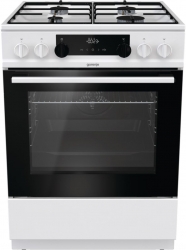 Плита Комбинированная Gorenje KS635W белый/черный (без крышки) реш.эмалированная сталь