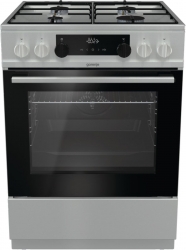 Плита Комбинированная Gorenje KS635X нержавеющая сталь/черный (без крышки) реш.эмалированная сталь