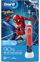 Зубная щетка электрическая Oral-B Kids Spiderman красный