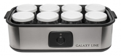 Йогуртница Galaxy Line GL 2697 30Вт 8б. 180мл серебристый/черный