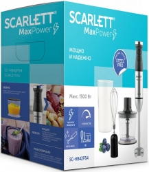 Блендер погружной Scarlett SC-HB42F64 1500Вт черный