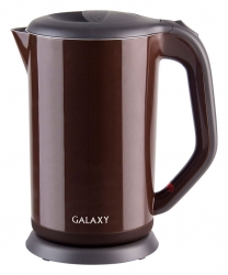 Чайник электрический Galaxy GL 0318 1.7л. 2000Вт коричневый (корпус: пластик)