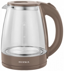 Чайник электрический Supra KES-1871G 1.8л. 1500Вт бежевый (корпус: стекло)