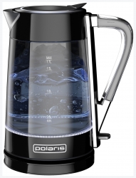 Чайник электрический Polaris PWK 1715 CGL 1.7л. 2200Вт черный (корпус: стекло)