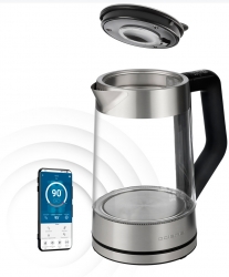 Чайник электрический Polaris PWK 1725CGLD 1.7л. 2200Вт серебристый матовый (корпус: стекло)