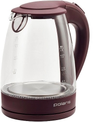 Чайник электрический Polaris PWK 1767CGL 1.7л. 2200Вт темно-фиолетовый (корпус: стекло)