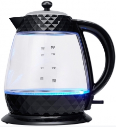 Чайник электрический Polaris PWK 1750CGL 1.7л. 2200Вт прозрачный (корпус: стекло)