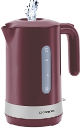 Чайник электрический Polaris PWK 1803C 1.8л. 2200Вт бордовый (корпус: пластик)
