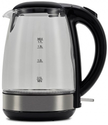 Чайник электрический Polaris PWK 1740CGL 1.7л. 2200Вт бордовый (корпус: стекло)