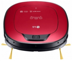 Пылесос-робот LG VRF6670LVT красный/черный