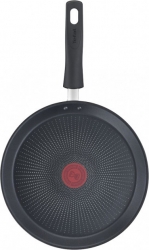 Сковорода блинная Tefal Daily Chef G2733872 круглая 25см ручка несъемная (без крышки) красный (2100118307)