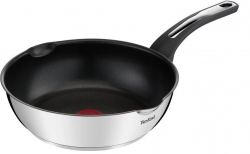 Сковорода ВОК (WOK) Tefal Emotion E3007704 круглая 26см ручка несъемная (без крышки) серебристый (2100117531)