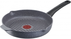 Сковорода-гриль Tefal Natural ON E2444074 круглая 26см ручка несъемная (без крышки) серый (2100122168)