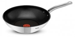 Сковорода ВОК (WOK) Tefal Intuition A7031904 круглая 28см ручка несъемная (без крышки) серебристый (2100102486)