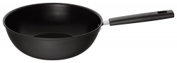 Сковорода ВОК (WOK) Fiskars Hard Face 1052233 круглая 28см ручка несъемная (без крышки) черный
