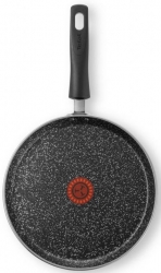 Сковорода блинная Tefal Granit 04192525 круглая ручка несъемная (без крышки) черный (9100036468)