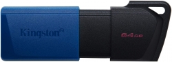 Флеш Диск Kingston 64Gb DT Exodia DTXM/64GB USB3.2 черный/голубой