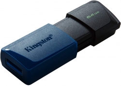 Флеш Диск Kingston 64Gb DT Exodia DTXM/64GB USB3.2 черный/голубой
