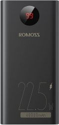 Мобильный аккумулятор Romoss PEA40PF 40000mAh 3A PD 4xUSB черный