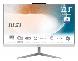 Моноблок MSI Modern AM242T 12M-063RU 23.8 Full HD Touch i5 1240P (1.7) 16Gb SSD512Gb Iris Xe Windows 11 Professional GbitEth WiFi BT 120W белый 1920x