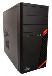 ПК IRU Опал 512 MT PG G6405 (4.1) 8Gb SSD256Gb UHDG 610 Free DOS GbitEth 500W клавиатура мышь черный