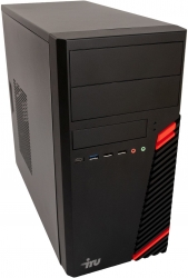 ПК IRU Home 310H5SM MT i3 10105F (3.7) 8Gb SSD256Gb GT1030 2Gb Free DOS GbitEth 400W черный