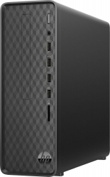 ПК HP Slimline S01-aF1001ur Cel J4025 (2) 4Gb SSD256Gb UHDG 600 Windows 10 Home GbitEth WiFi BT 65W черный