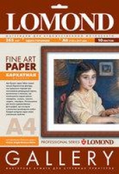 Бумага Lomond ART Velour 0911141 A4/265г/м2/10л./белый матовое бархат для струйной печати