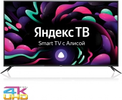 Телевизор LED BBK 55 55LEX-8238/UTS2C Яндекс.ТВ черный 4K Ultra HD 50Hz DVB-T2 DVB-C DVB-S2 WiFi Smart TV (RUS)