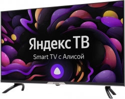Телевизор LED Hyundai 32 H-LED32GS5003 Яндекс.ТВ Frameless черный HD 60Hz DVB-T DVB-T2 DVB-C DVB-S DVB-S2 WiFi Smart TV (RUS)