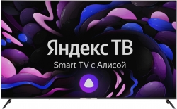 Телевизор LED Hyundai 65 H-LED65GU7003 Яндекс.ТВ Frameless черный 4K Ultra HD 60Hz DVB-T DVB-T2 DVB-C DVB-S DVB-S2 WiFi Smart TV (RUS)