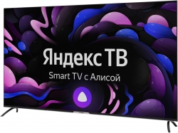 Телевизор LED Hyundai 65 H-LED65GU7003 Яндекс.ТВ Frameless черный 4K Ultra HD 60Hz DVB-T DVB-T2 DVB-C DVB-S DVB-S2 WiFi Smart TV (RUS)
