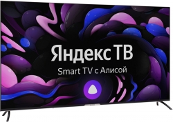 Телевизор LED Hyundai 65 H-LED65GU7003 Яндекс.ТВ Frameless черный 4K Ultra HD 60Hz DVB-T DVB-T2 DVB-C DVB-S DVB-S2 WiFi Smart TV (RUS)