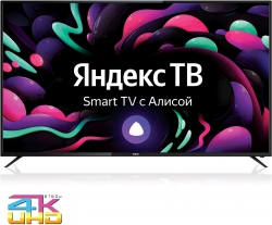 Телевизор LED BBK 65 65LEX-8272/UTS2C Яндекс.ТВ черный 4K Ultra HD 50Hz DVB-T2 DVB-C DVB-S2 WiFi Smart TV (RUS)