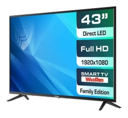 Телевизор LED Prestigio 43 PTV43SS06YCISBK черный FULL HD 50Hz DVB-T DVB-T2 DVB-C DVB-S2 WiFi Smart TV (RUS)